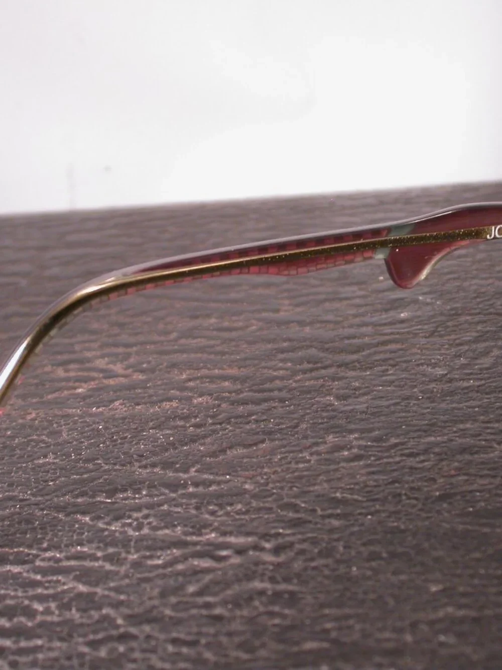 Authentic Anne et Valentin Lunettes Red Checker Eyeglasses Made in France